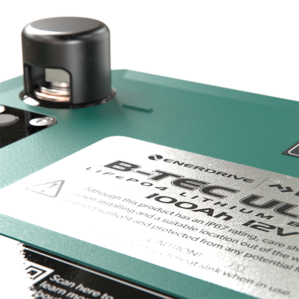 B-TEC ULTRA 12V 100Ah Lithium Battery IP67 Waterproof