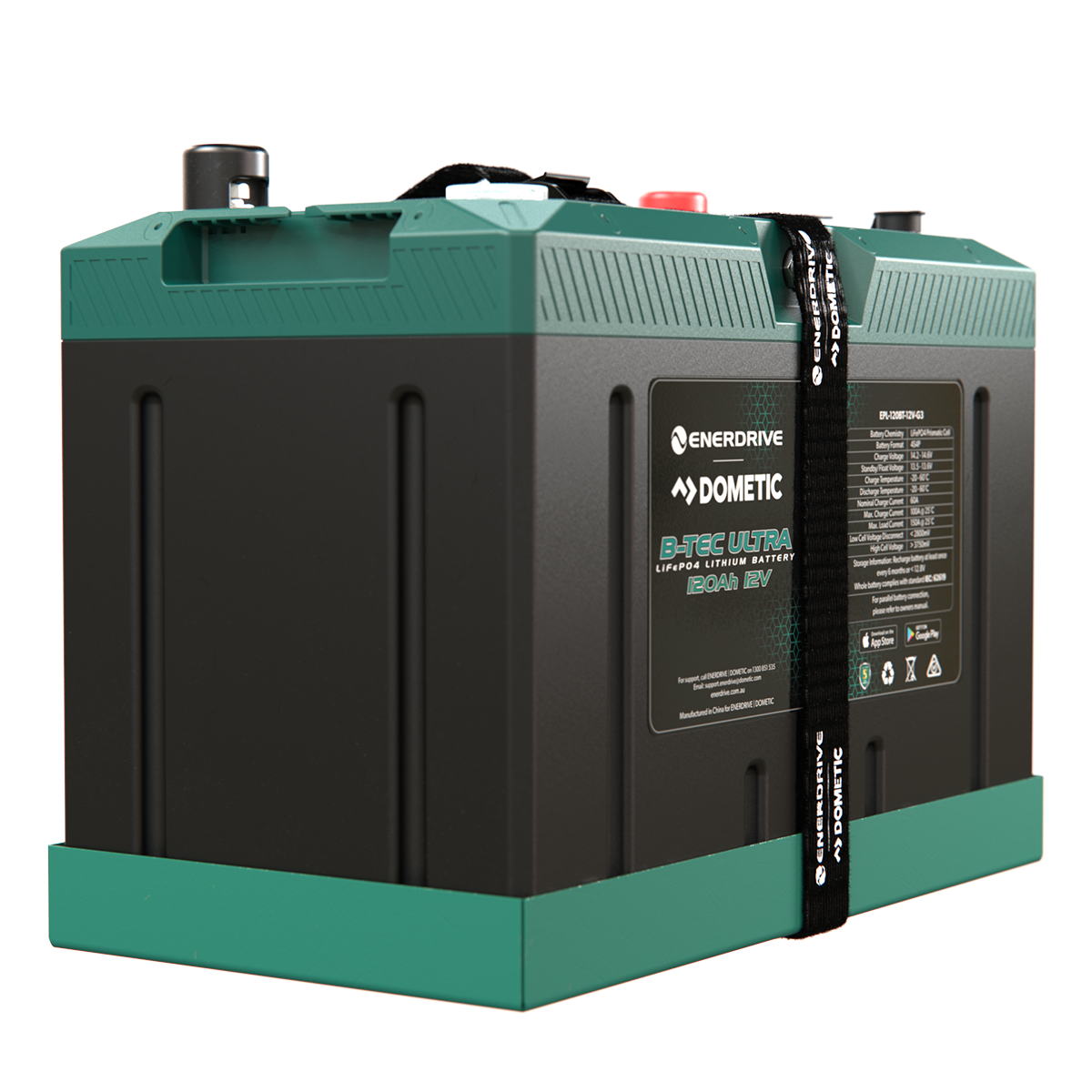B-TEC ULTRA 12V 120Ah Lithium Battery IP67 Waterproof
