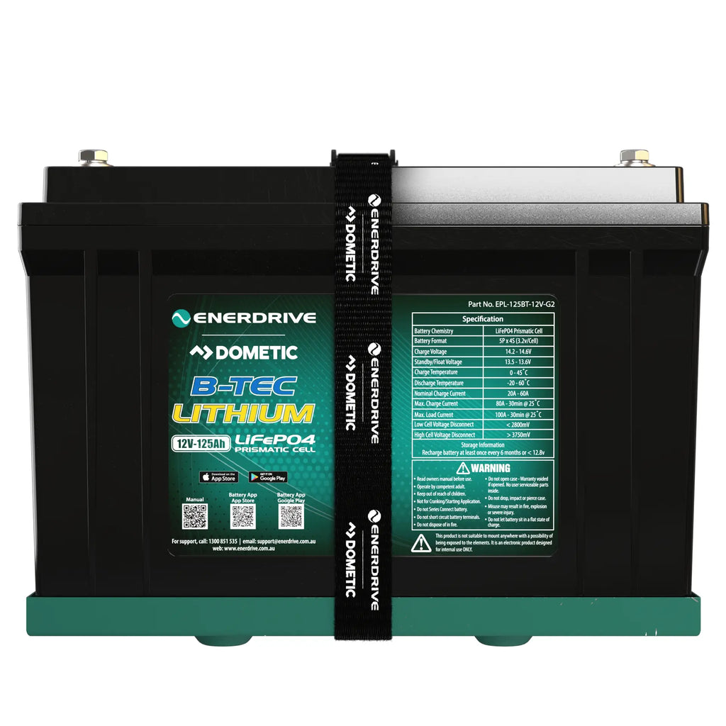 B-TEC 12V 125Ah G2 Lithium Battery