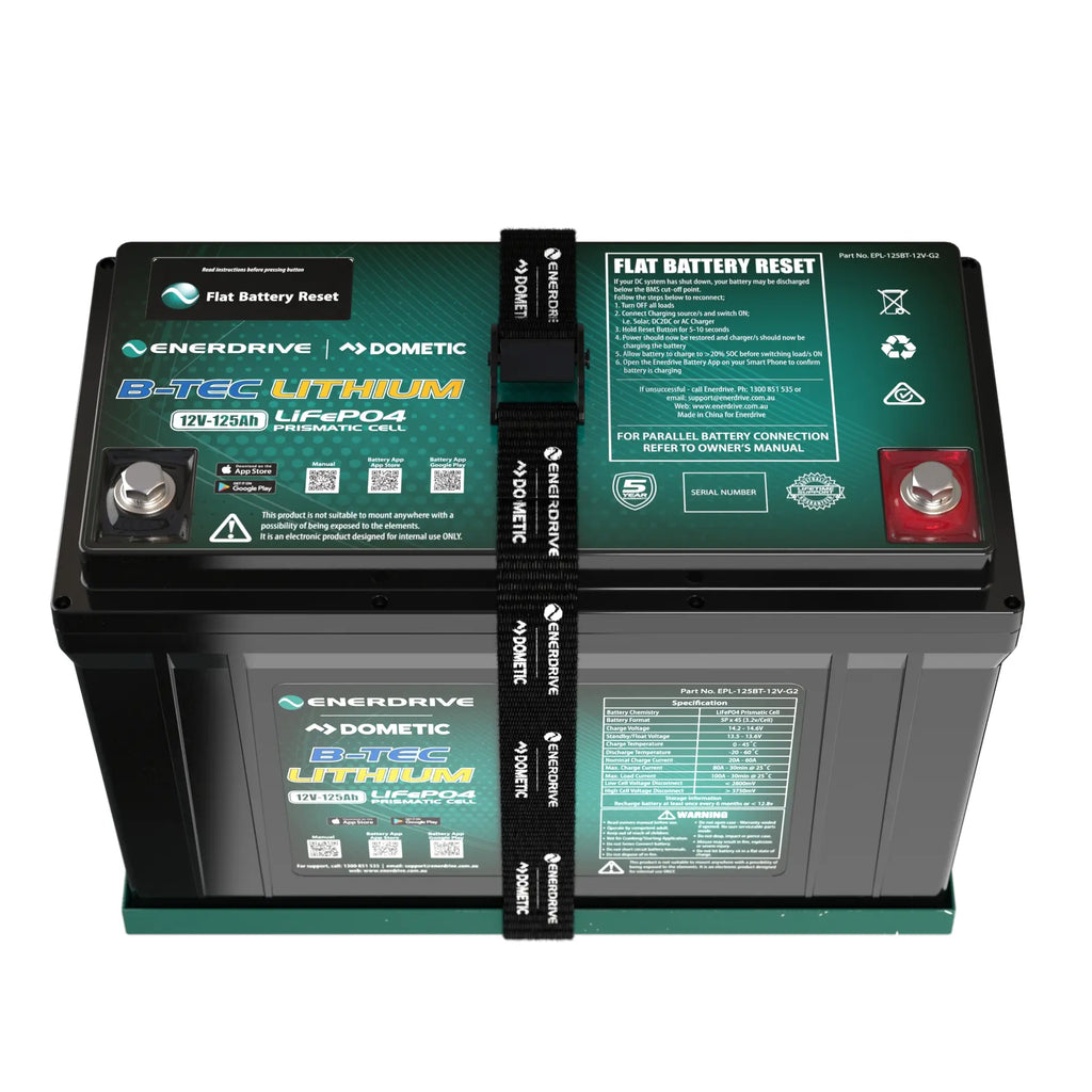 B-TEC 12V 125Ah G2 Lithium Battery