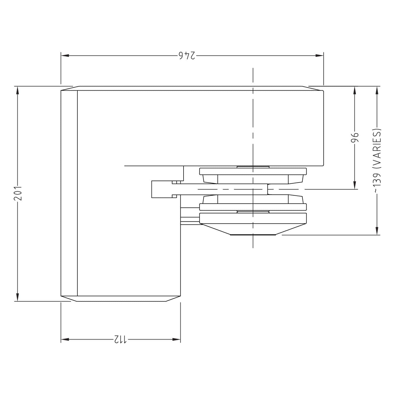 Marine Muir Windlass Easyweigh Horizontal H900