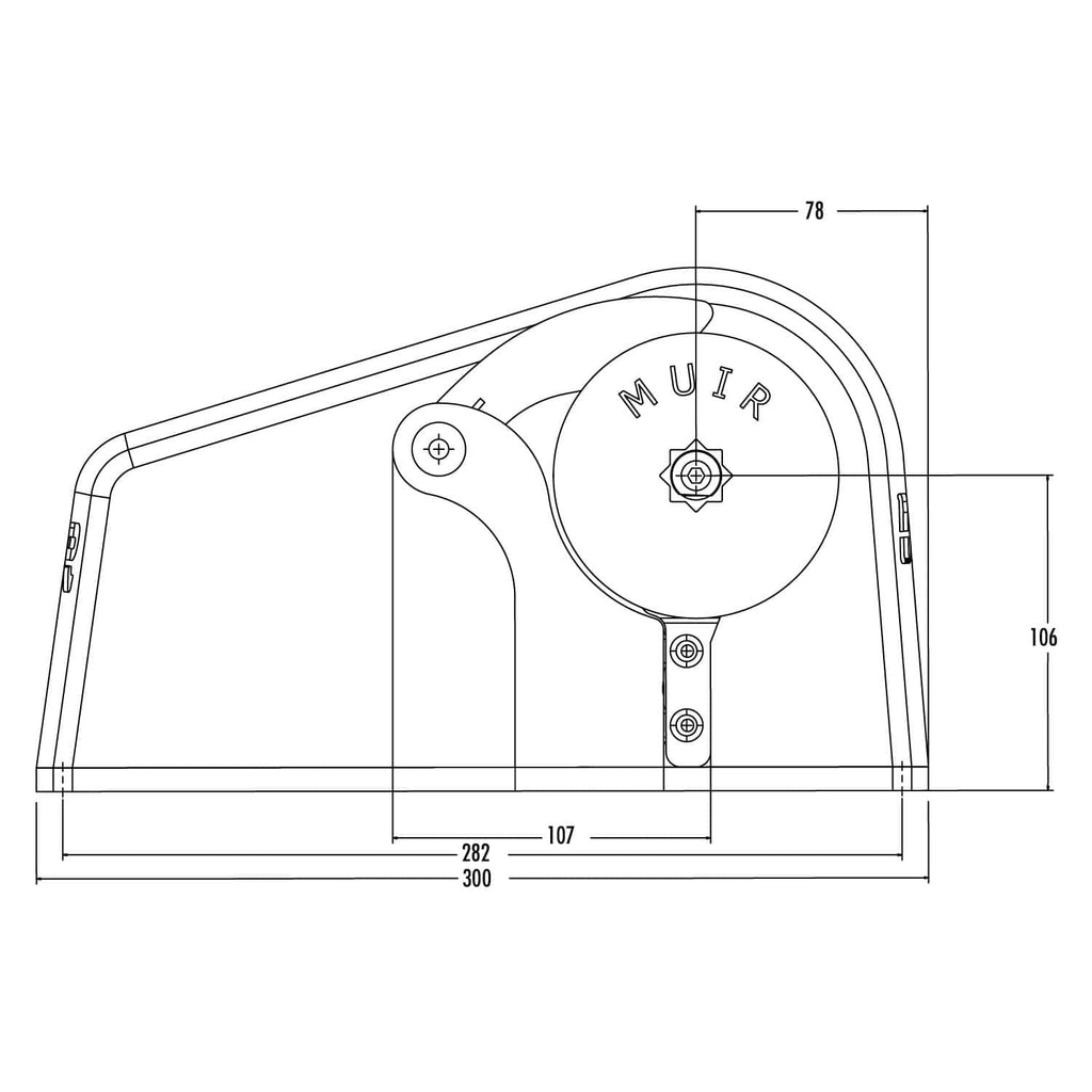 Marine Horizontal Windlass - Muir Compact HR650