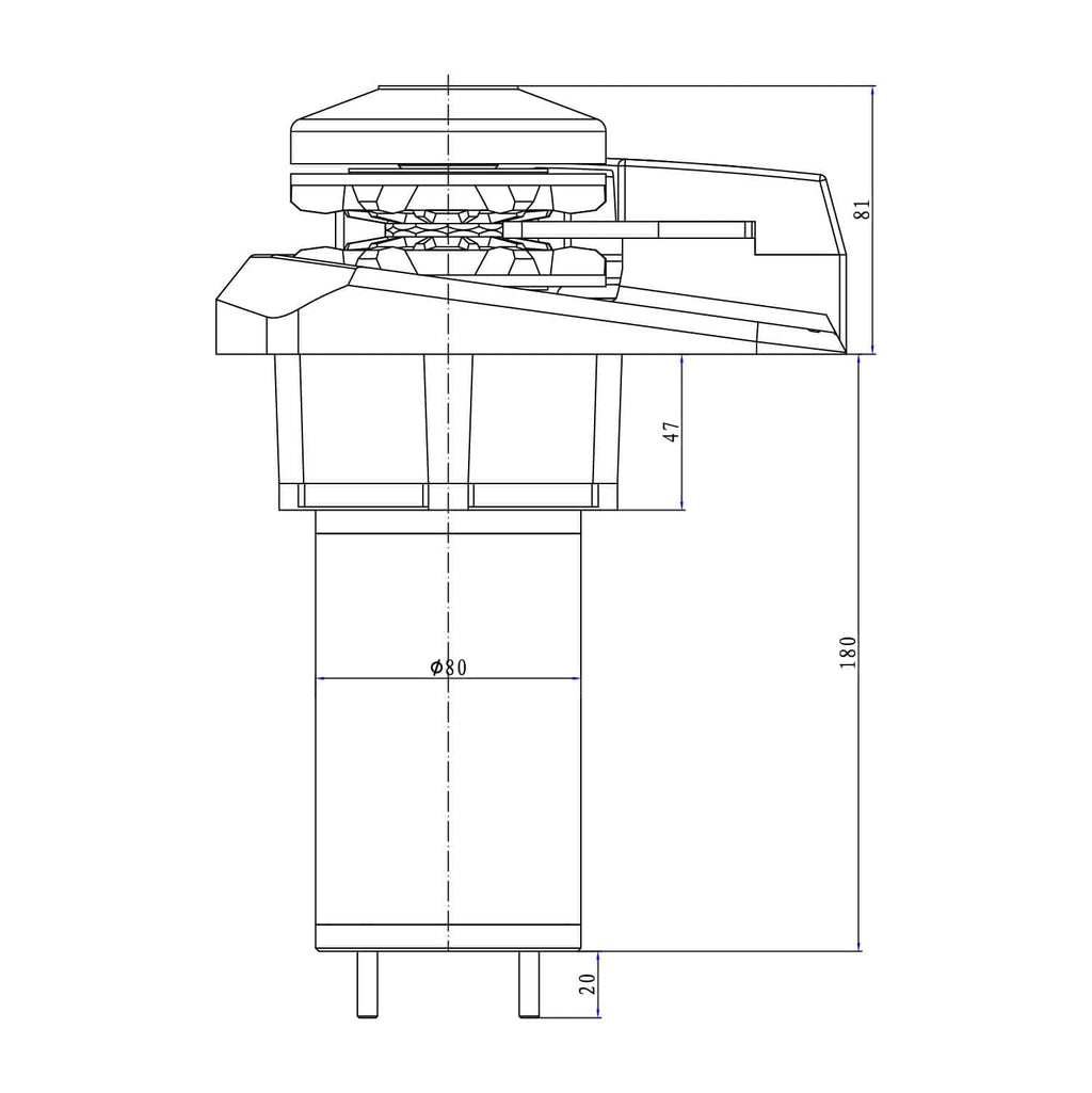 Marine Muir Windlass Easyweigh Vertical V900