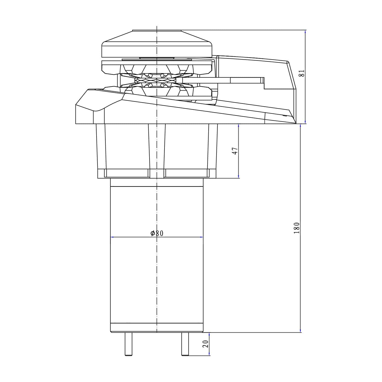 Marine Muir Windlass Easyweigh Vertical V900