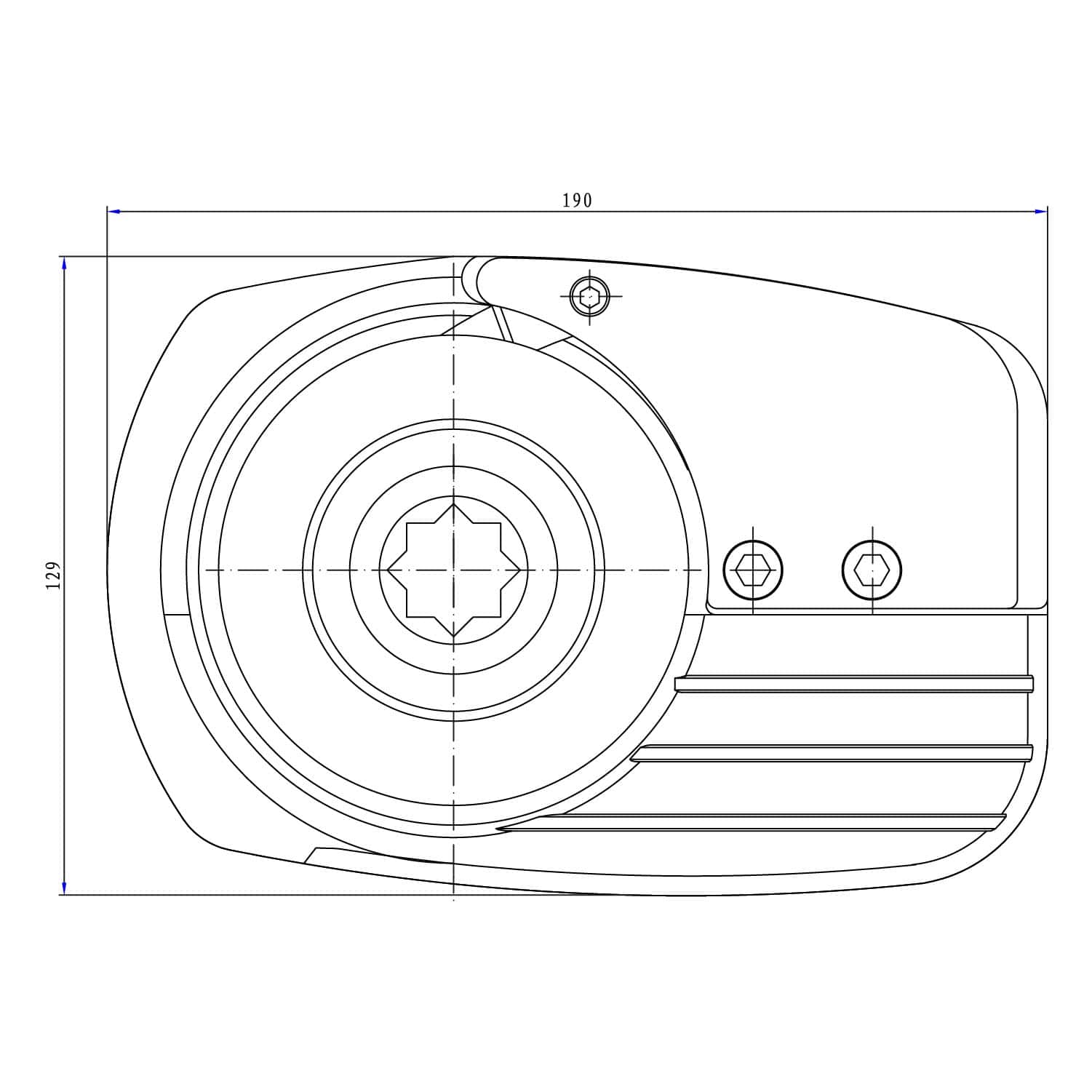 Marine Muir Windlass Easyweigh Vertical V900
