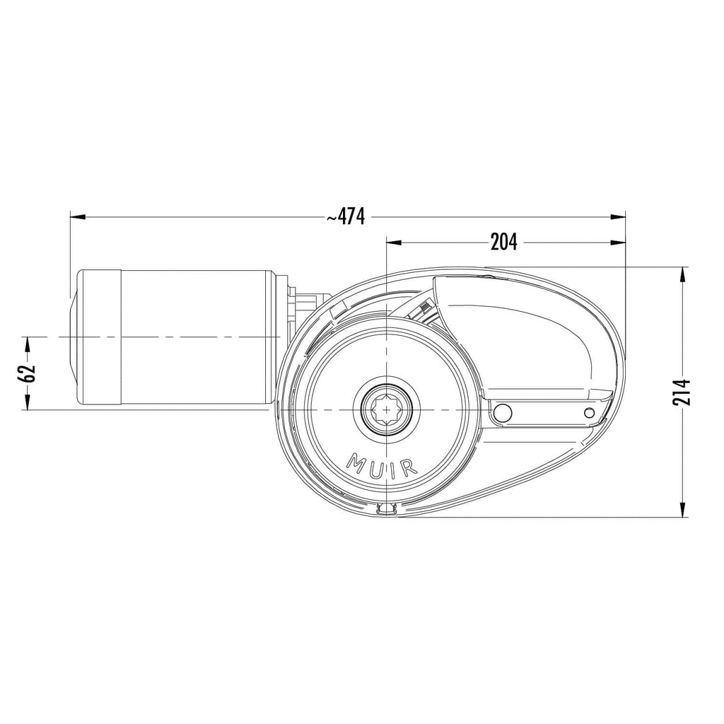Marine Vertical Windlass - Muir Storm VR2500
