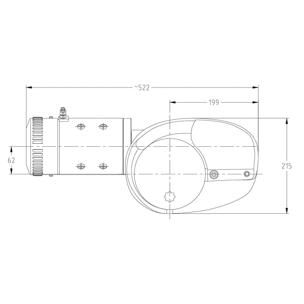 Marine Vertical Windlass - Muir Storm VR3500