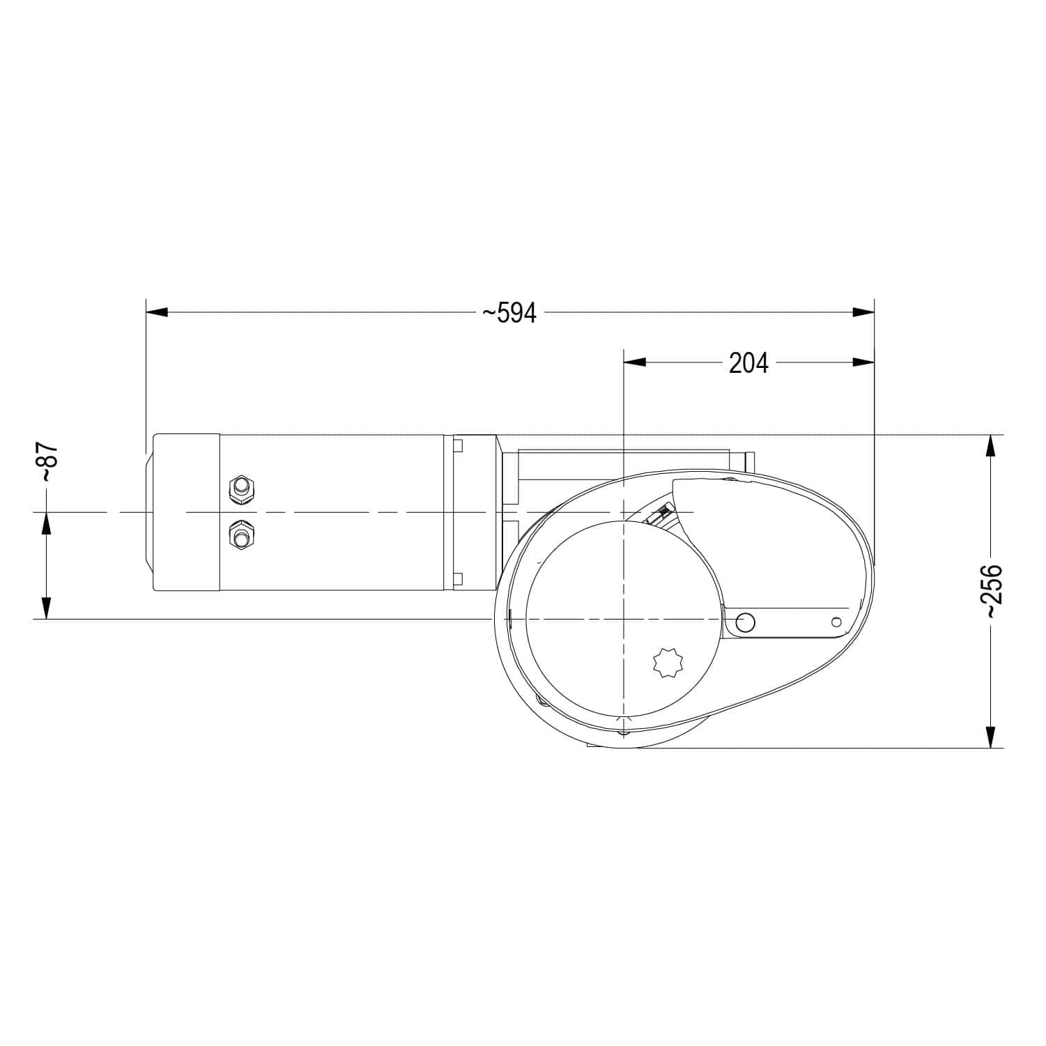 Marine Vertical Windlass - Muir Storm VR4000