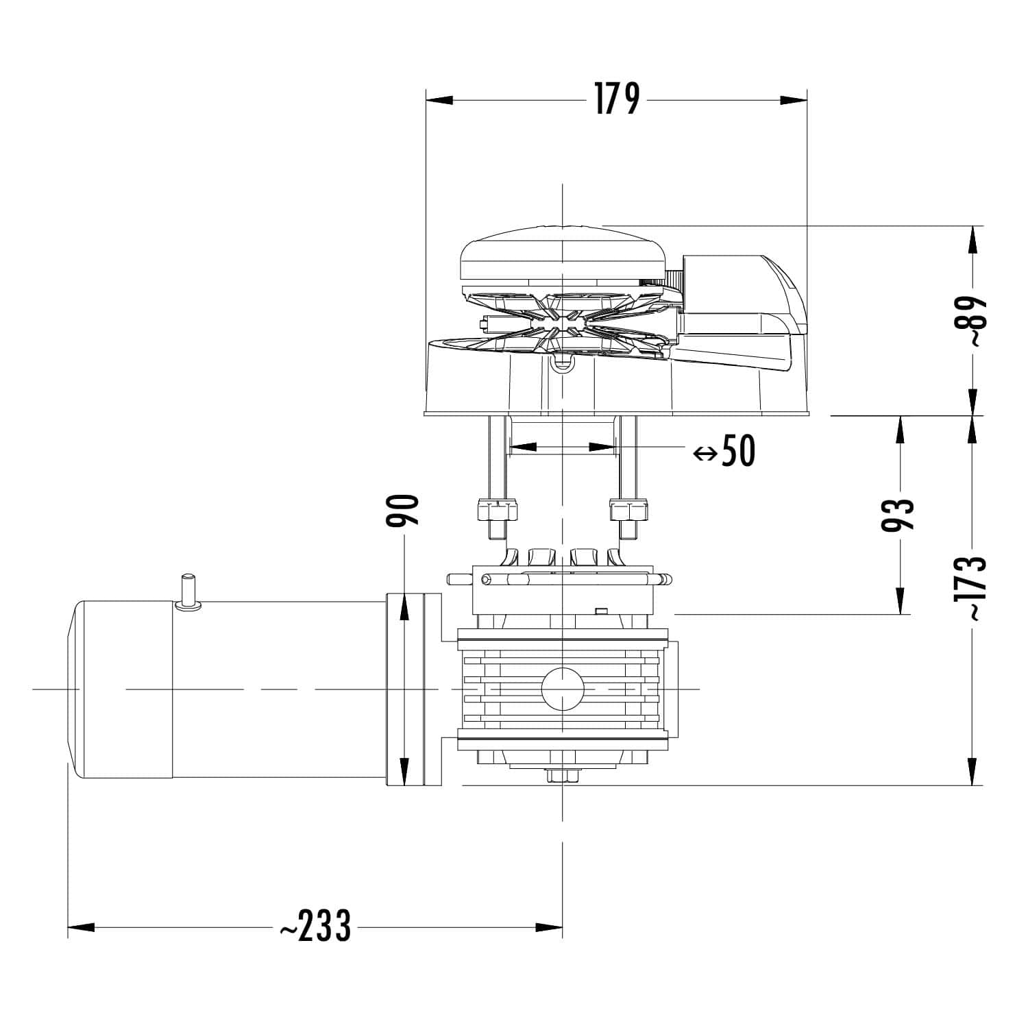Vertical Windlass - Storm VFF600