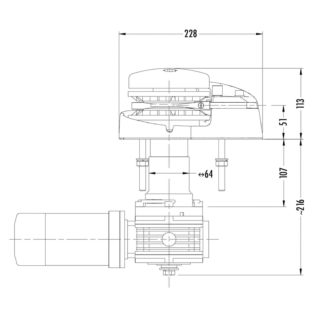 Muir Vertical Windlass - Storm VR850