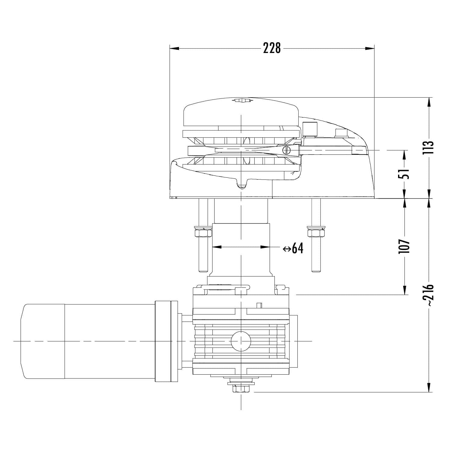 Muir Vertical Windlass - Storm VR850